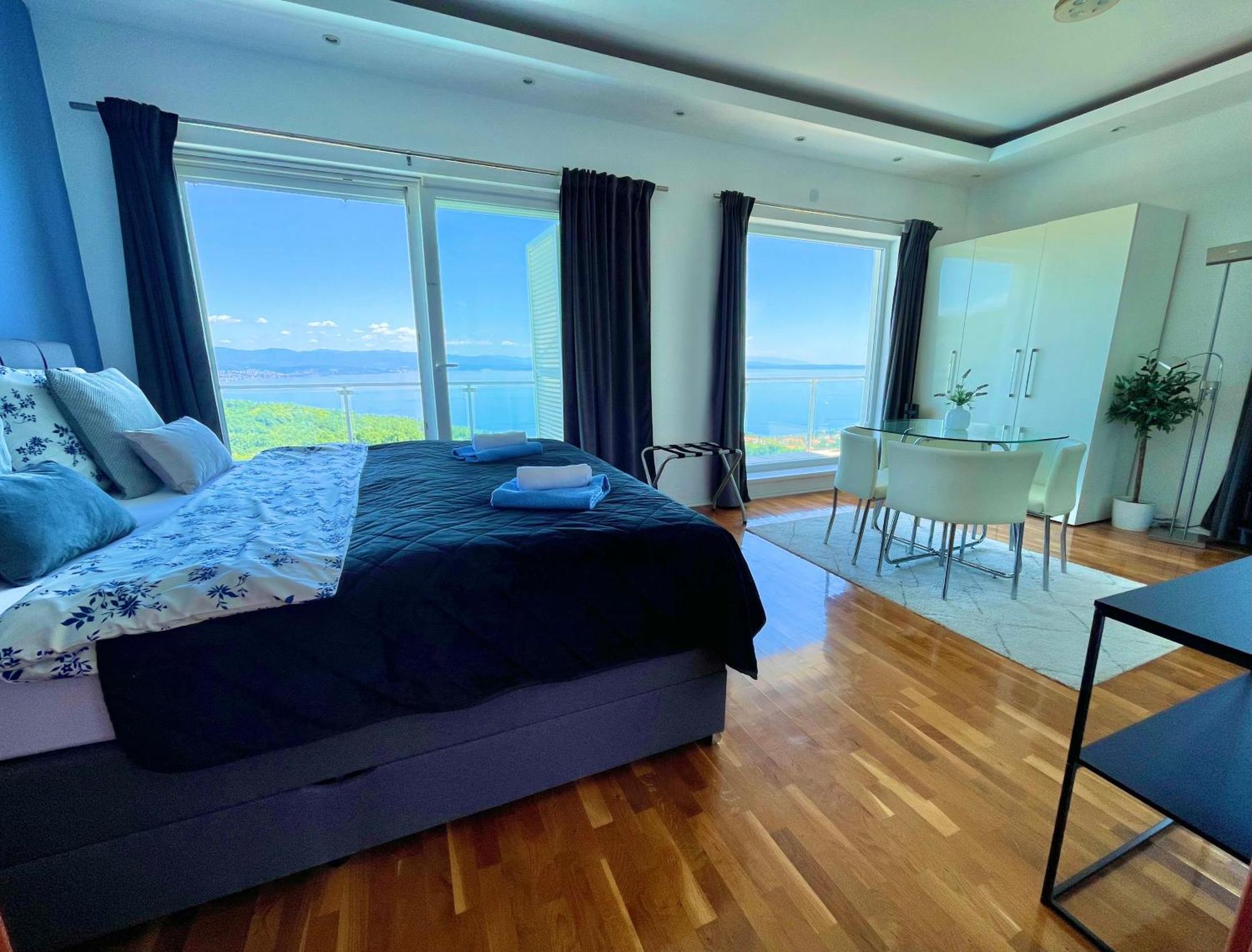 Luxury Villa Eternity - Marvelous Sea View - Box Spring Beds - Opatija-Poljane Eksteriør billede